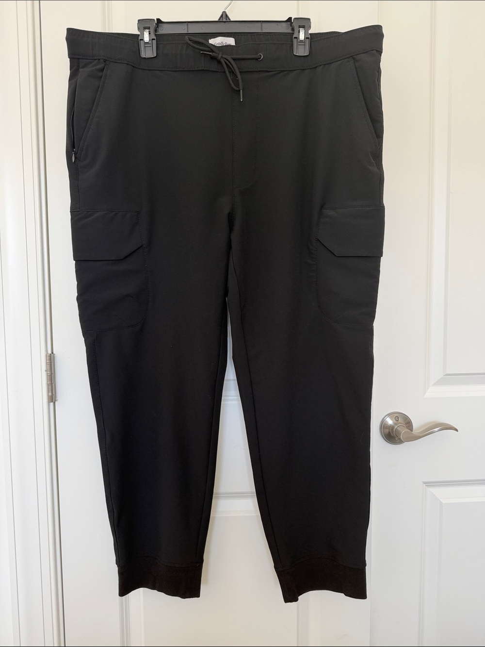 Goodfellow & Co Black Cargo Joggers with Drawstring Waist